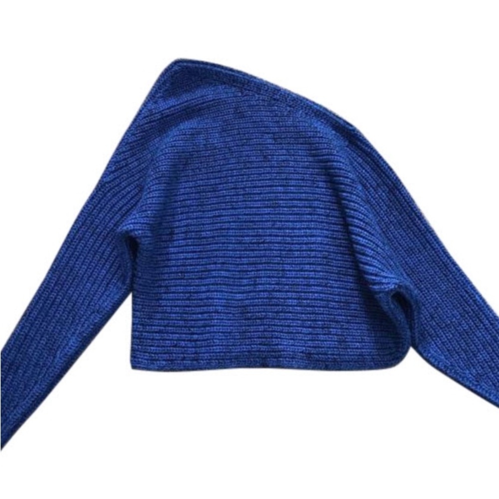 T by Alexander wang chunky one shoulder sweater size xsmall blue (s1)